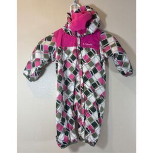 Columbia Baby Omni Tech Fleece Removable Lining Hooded Bunting Snowsuit 6 Months